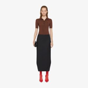 Givenchy Women's Polo Sweater In Wool With 4G Detail