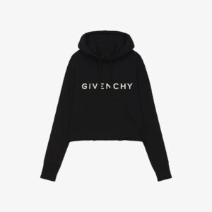 Givenchy Women's Archetype Cropped Hoodie In Fleece