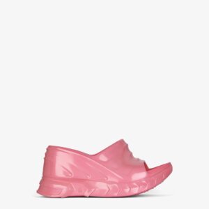 Givenchy Marshmallow Wedge Sandals In Iridescent Rubber