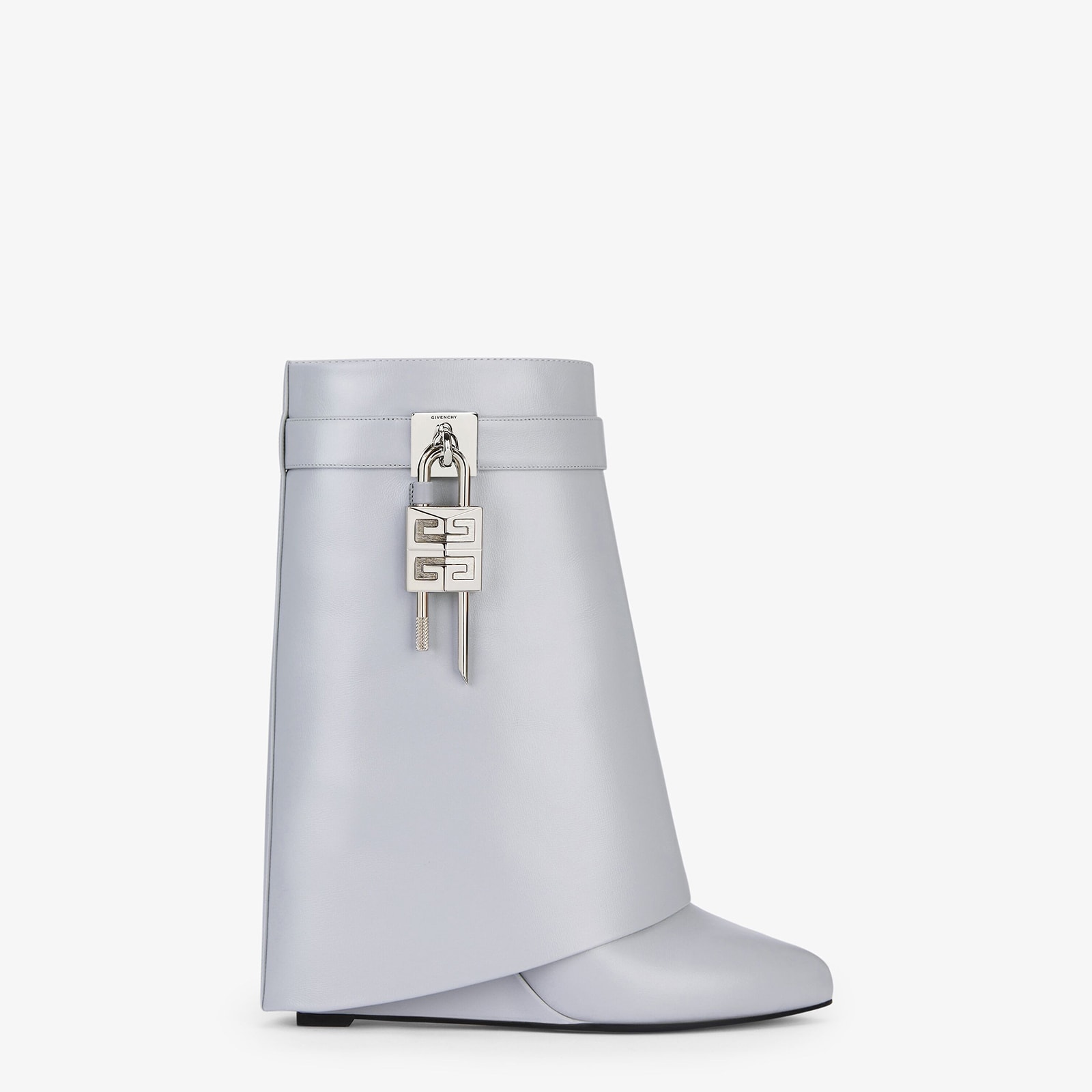 Givenchy Shark Lock Ankle Boots In Leather