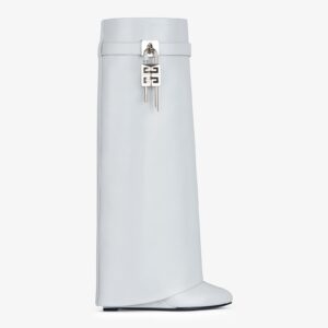 Givenchy Shark Lock Boots In Box Leather