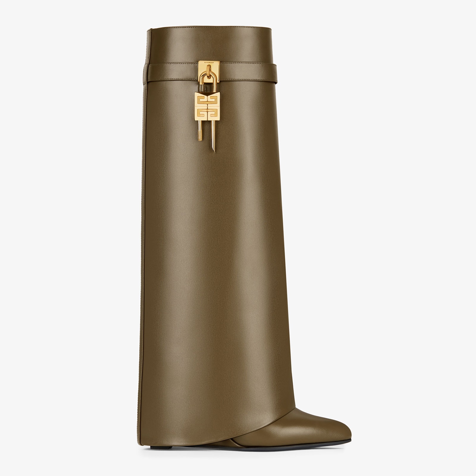 Givenchy Shark Lock Boots In Leather