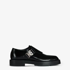 Givenchy Squared Derbies In Leather With 4G Buckle