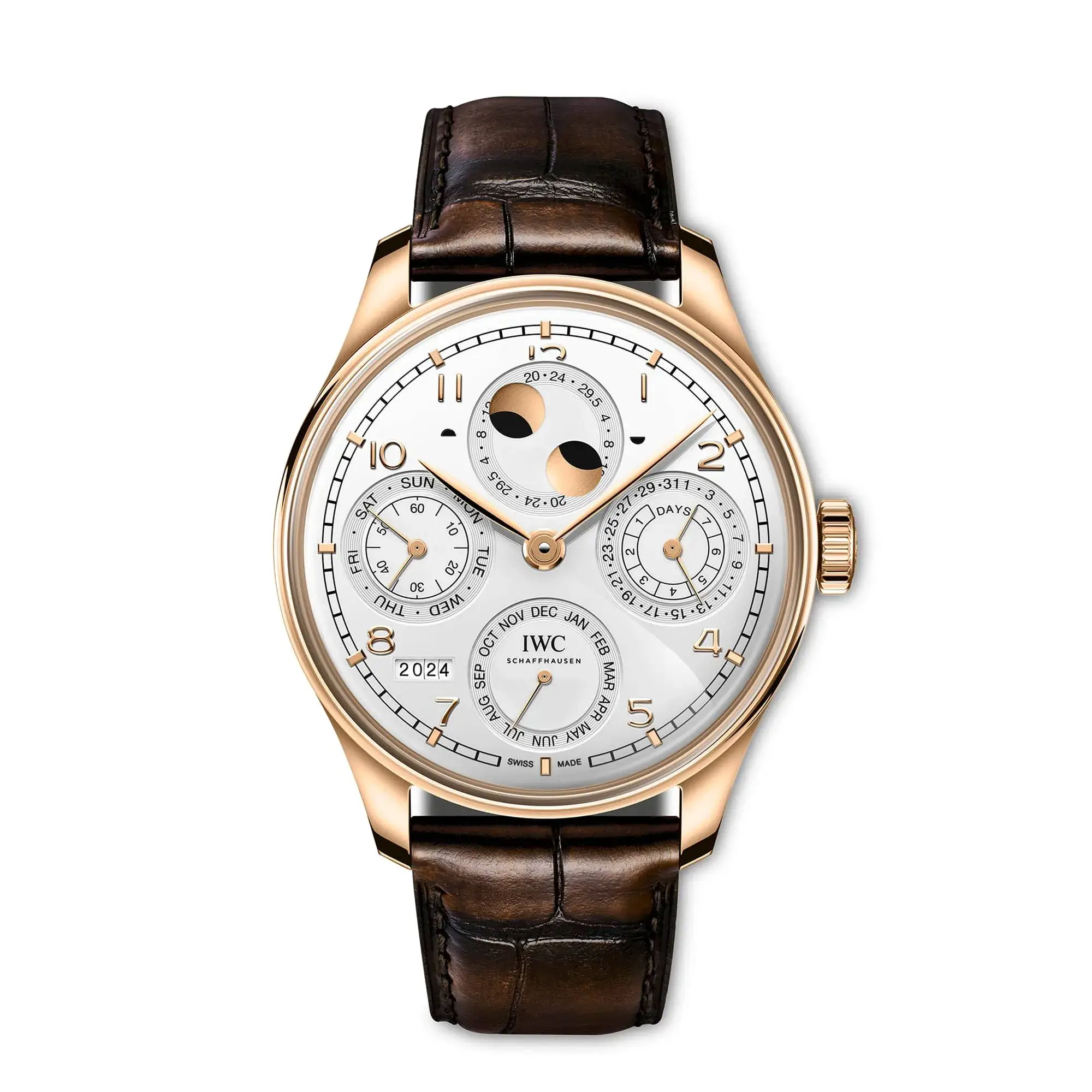 IWC replica Best Fake watches Portugieser Perpetual Calendar 44 Silver Moon