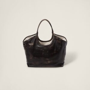 Replica Designer Bag Miu Miu Leather Tote Bag