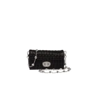 Replica Designer Bag Miu Miu Crystal Nappa Leather And Crystal Mini-Bag