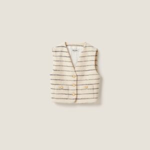 Miu Miu Single-Breasted Boucle Vest