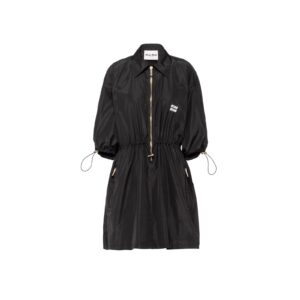 Miu Miu Technical Silk Mini-Dress