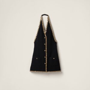 Miu Miu Embroidered Tweed Mini-Dress