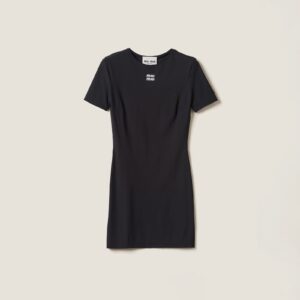 Miu Miu Stretch Jersey Minidress