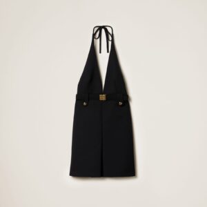 Miu Miu Grain De Poudre Halter Dress