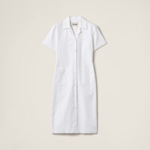 Miu Miu Poplin And Jersey Dress