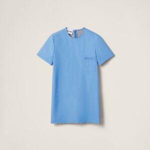 Miu Miu Poplin And Jersey Mini-Dress