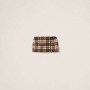 Miu Miu Check Miniskirt