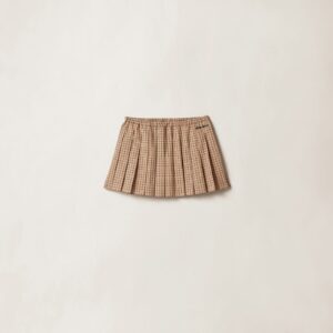 Miu Miu Checked Miniskirt