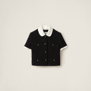 Miu Miu Single-Breasted Boucle Jacket