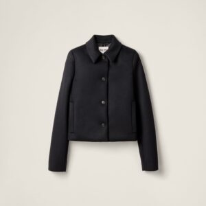 Miu Miu Single-Breasted Velour Jacket