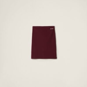 Miu Miu Cotton Pique Skirt