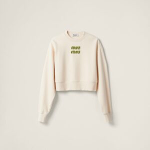 Miu Miu Sweatshirt With Embroidered Logo