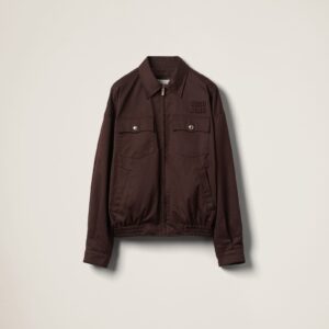 Miu Miu Washed Gabardine Blouson Jacket
