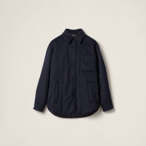 Miu Miu Medium-Weight Velour Down Jacket