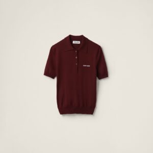 Miu Miu Wool Knit Polo Shirt