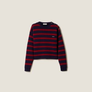 Miu Miu Shetland Wool Crew-Neck Sweater