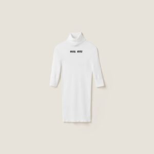 Miu Miu Cotton Turtleneck Jersey