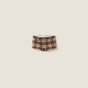 Miu Miu Checked Shorts