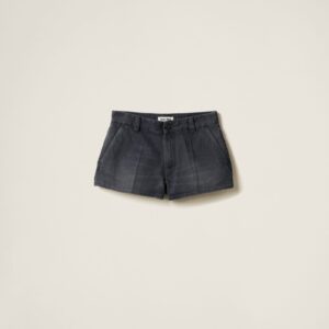 Miu Miu Washed Drill Shorts