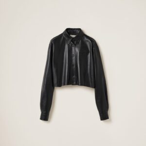 Miu Miu Nappa Leather Shirt