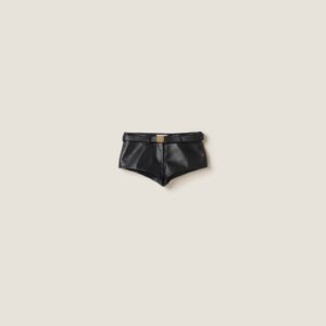Miu Miu Nappa Leather Shorts