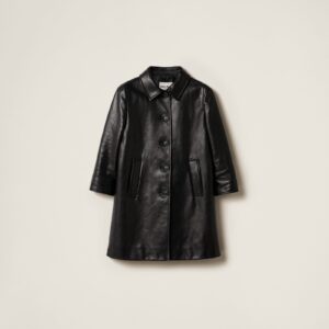 Miu Miu Leather Coat