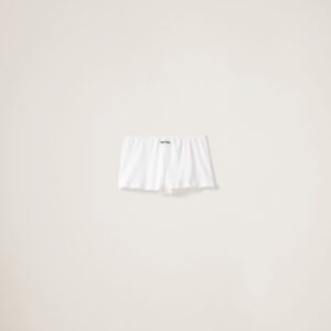 Miu Miu Ribbed Knit Boxer Shorts
