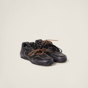 Miu Miu New Balance X 530 Sl Leather Sneakers