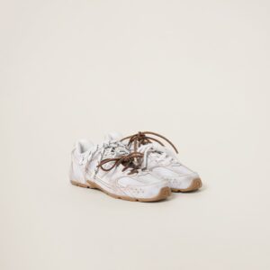 Miu Miu New Balance X 530 Sl Leather Sneakers
