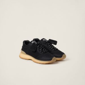 Miu Miu Fabric And Mesh Sneakers