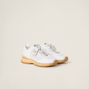 Miu Miu Fabric And Mesh Sneakers