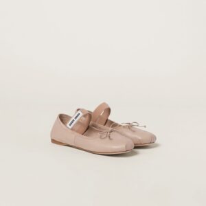 Miu Miu Leather Ballerinas