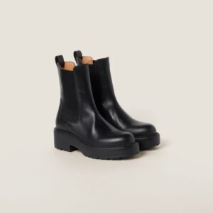 Miu Miu Leather Booties
