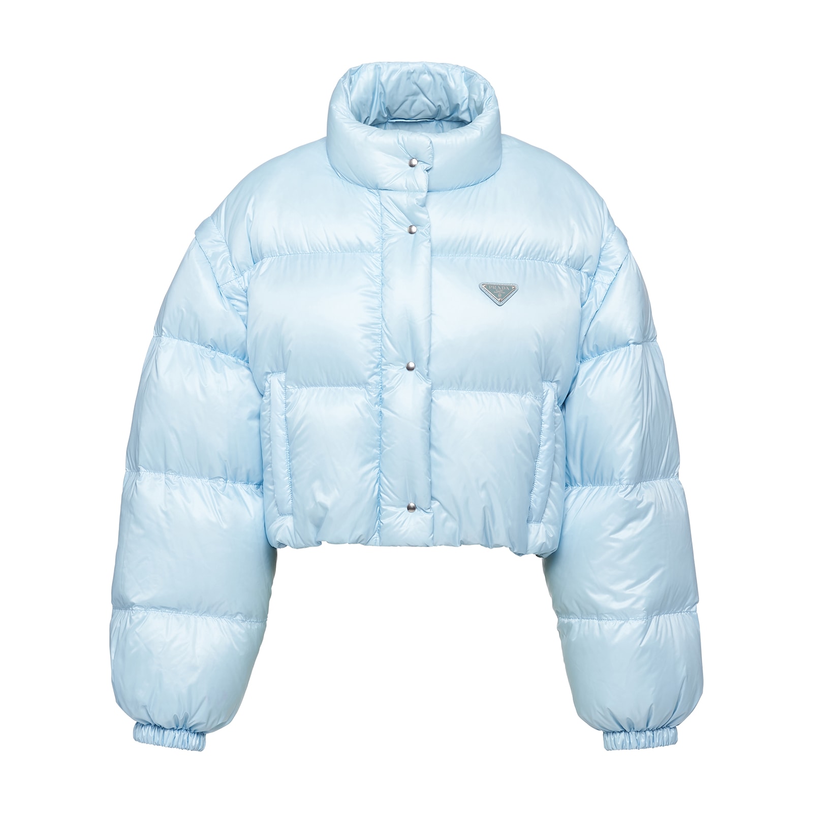 Prada Re-Nylon Cropped Convertible Down Jacket