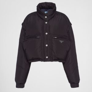 Prada Cropped Re-Nylon Down Jacket