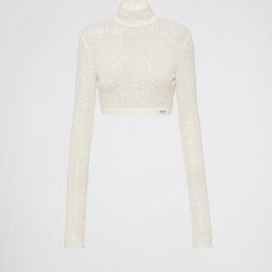 Prada Sequined Stretch Top
