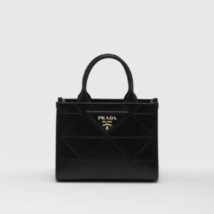 Replica Designer Bag Prada Mini Symbole Leather Bag With Stitching