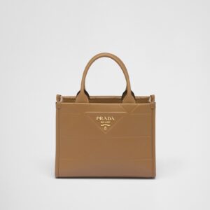 Replica Designer Bag Prada Mini Symbole Leather Bag With Stitching