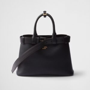 Replica Designer Bag Prada Buckle Small Leather Handbag With Belt