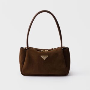 Replica Designer Bag Prada Medium Suede Shoulder Bag