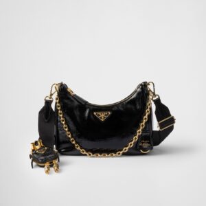Replica Designer Bag Prada Re-Edition 2005 Naplak Patent Leather Bag
