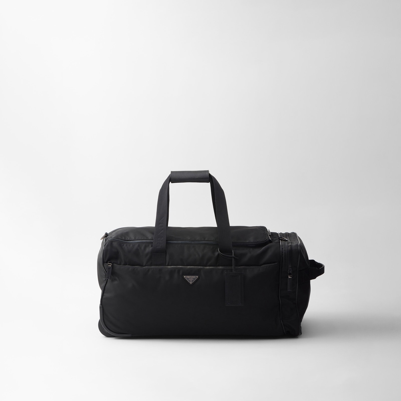 Replica Designer Bags Prada Re-Nylon And Saffiano Leather Trolley