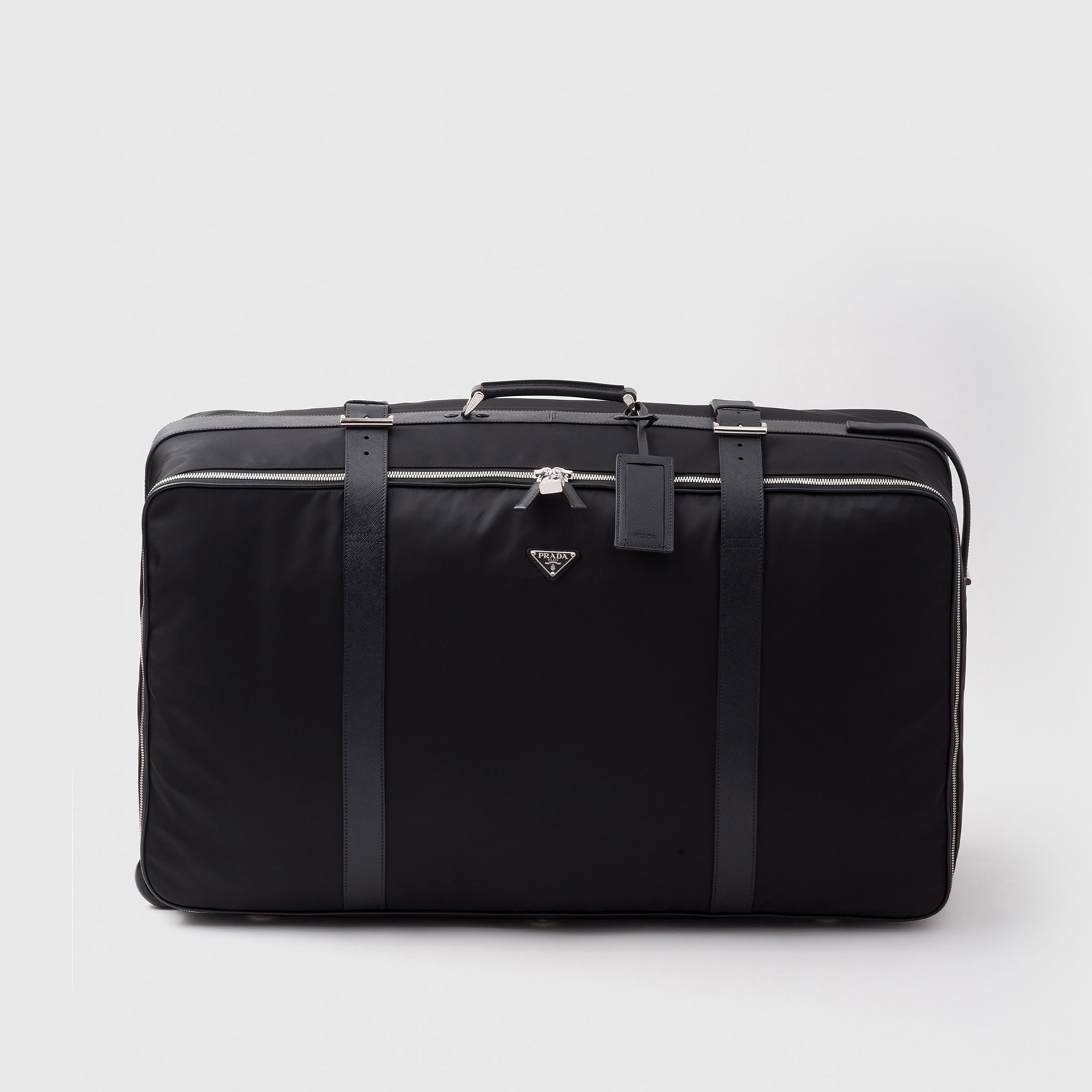 Replica Designer Bags Prada Re-Nylon And Saffiano Leather Suitcase